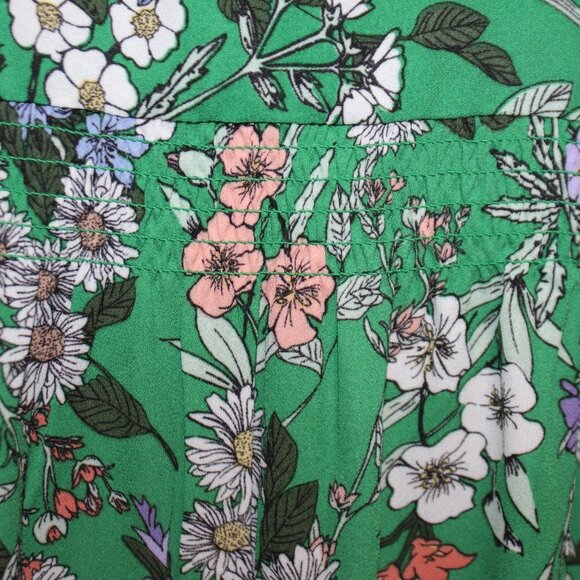 Dalia Green Floral Sleeveless Top - Picture 13 of 13